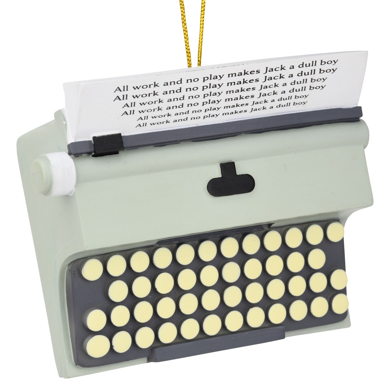 Tree Buddees All Work No Play Typewriter Halloween / Christmas Ornaments